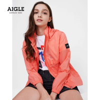 【AIGLE】女 抗UV超輕量外套(AG-1P261A024 蜜桃紅)