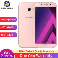 Original Samsung Galaxy A5 (2017) A520F 4G LTE Mobile Phone 6.4'' 3GB RAM 32GB ROM Single SIM CellPhone 16MP OctaCore SmartPhone