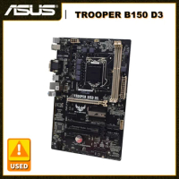 ASUS TROOPER B150 D3 Motherboard LGA 1151 Motherboard Intel B150 Core I7-7700K I5-6400 DDR3 32GB RAM PCI-E 3.0 USB3.0 SATA3 ATX
