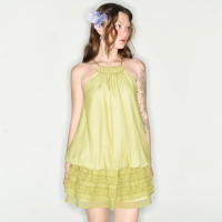 DOTTIE - Đầm bí cổ yếm - D0591 - váy đầm nữ