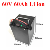 60V 60AH 1000W 2000W 3000W 4000W Lithium Ion Ebike Battery Pack Electric Bicycle Scooter +5A Charger