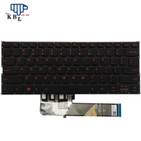 HEBIN Original New US For Lenovo Yoga 530-14 530-14IKB Black Backlit(Red Word )Laptop Keyboard SN20S96484 PK131723C00 86PE587