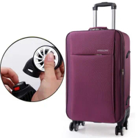 20"22"24"26"28"Travel Expandable Soft Suitcase On Wheels Oxford Cloth Trolley Rolling Zipper Luggage Boarding Case Free Shipping