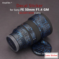 for Sony FE 50mm f/1.4 GM Len Premium Decal Skin for SONY FE50 F1.4GM / 50GM 1.4 Lens Protector Anti-scratch Cover Film Sticker