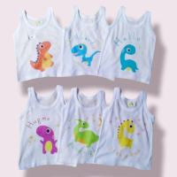 BabyBooster Stuff COD 1 Lusin Kaos Kutung Anak Usia 0-10 Tahun PUTIH Katun Murah Bahan Nyaman Motif 