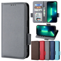 Leather Flip Case For XIAOMI MI 12 11 11T 11X 10 Pro Mi 11i 12X Lite Ultra Case Plain Flip New Lychee Pattern Phone Cover Capa