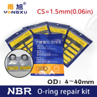 O-ring Seal NBR CS1.5mm OD4/5/6/7/8/9/10/11/12/13/14/15/16/17/18/19/20/21/22/23/24/25/26/27/28/29/30/32/33/34/35/36/38/40*1.5mm