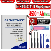 HSABAT X5 4500mAh Battery for FIIO X5 X3 X7 X1 I II Player Speaker