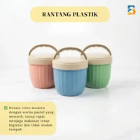 Rantang Samir Hajatan Plastik / Rantang Samyang Bulat 3 Sekat Retro