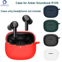 POYATU Soundcore-R100 Silicone Case For Anker Soundcore R100 Full Protective Skin Accessories Cases Washable Dust-proof Cover