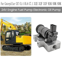 24V Fuel Transfer Pump 446-5409 4465409 Compatible For Caterpillar CAT C4.4 C6.6 C7.1 312E 312F 313F 924K 930K 938K Parts