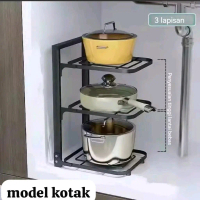 Rak Penyimpanan besi kuat Piring Kokoh Kuat Rak Piring Stainless Wastafel Rak Dapur Stainless Steel 