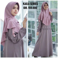 New Gamis Muslimah Atqeeya Kaila Ready Bahan Donalkelly crepe Premium
