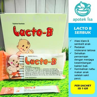 LACTO B PER SACHET SUPLEMEN PROBIOTIK UNTUK MENGATASI DIARE PADA ANAK