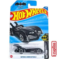 Hot Wheels HW Basic HYW60 Batman and Robin Batmobile Black Mattel Hotwheels