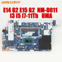 NM-D011 NMD011 For Lenovo ThinkPad E14 Gen 2 E15 Gen 2 Laptop Motherboard. CPU:i3-1115G4 i5-1135G7 i7-1165G7.100% testado OK.