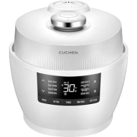Cuchen CRT-PQWK0340WUS Pressure Induction Heating Rice Cooker 3 Cup and Warmer, Thermo Guard, Auto Steam Clean, Rice Cookers