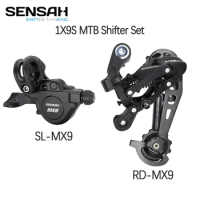 SENSAH MX9 9 Speed MTB Bike Shifter Kit 9V Shifter Lever SL-MX9 Rear Derailleur RD-MX9 For SHIMANO SRAM Mountain Bicycle Parts