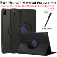 360 Rotating Case for Huawei MatePad Pro 12.6 inch Stand Case for Huawei MatePad 11 Pro 10.8 10.4 T8 T10 T10S 2020 Tablet Funda