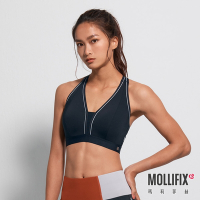 Mollifix 瑪莉菲絲 TRULY 高強度V領美背運動內衣 (水墨綠)、瑜珈服、無鋼圈、開運內衣