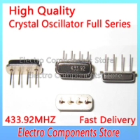 10Pcs SAW Acoustic Surface Crystal F11 R433A 433M with 4P 75K 433.92MHZ SAW Filter +-75K 4Pin DIP Filtering Crystal Oscillator