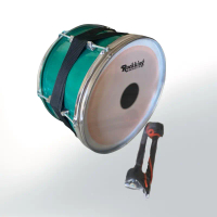 Bass Drumband TK Ukuran 14in lengkap stik dan sabuk