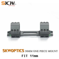 SKWoptics-Airgun Rings, 1 Piece Mount for 11mm Dovetail, Black Low 30mm Mount, Free Shipping
