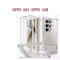 【四角透明硬殼】OPPO A91 OPPO A38 四角加厚 抗摔 防摔 保護殼