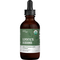 Organic Lugols Iodine 2oz Iodine and Potassium Iodide 2% Solution 3000 mcg - Liquid Supplement Drops
