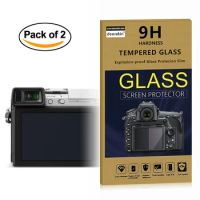 2x Self-Adhesive 0.25mm Glass LCD Screen Protector for Panasonic Lumix DMC GF10 GF90 GX7 GM1 GM1S GF7 G6 Digital Camera