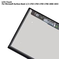 Tested LCD For Microsoft Surface Book 1 1703 1704 LCD Display Touch Screen 13.5 inch Assembly For surface Book 2 1806 1832