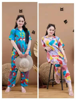 Paket Usaha Baju Tidur Wanita 3PCS Gamis, Daster, Piyama, Setelan Rayon Murah Busui Friendly 3pc Piy