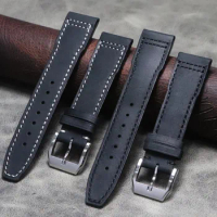 20mm 21mm 22mm Watchband for IWC Pilot CLASSIC,SPITFIRE,LE PETIT PRINCE Watch Strap Calf Genuine Leather Bracelet Watch Band