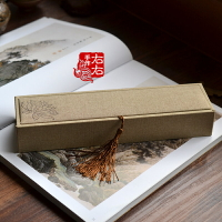復古古典古風蓮花流蘇包裝盒子發簪項鏈掛件包裝盒 禮盒