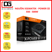Nguồn máy tính Xigmatek X-POWER III 550 - 500W, Bảo Hành 36 Tháng