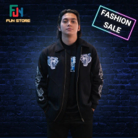 jaket varsity EVOS GLORY BLACK \THE CITIES CONQUEROR\" terbaru 2024 RRQ ONIC ALTER EGO RRQ OVER SIZE