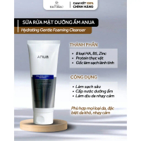 Sữa rửa mặt tạo bọt nhẹ nhàng dưỡng ẩm ANUA 8 HYALURONIC ACID