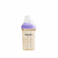 【hegen】金色奇蹟PPSU多功能方圓型寬口奶瓶 330ml(母嬰用品 新生禮 月子中心 不含塑化劑 不含雙酚A)
