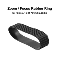 Zoom Grip Rubber Ring / Focus Grip Rubber Ring Black Replacement for Nikon AF-S 24-70mm F/2.8G ED Camera Accessories Repair Part