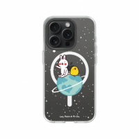 【RHINOSHIELD 犀牛盾】iPhone 14系列 Clear MagSafe兼容 磁吸透明手機殼/小宇宙(懶散兔與啾先生)