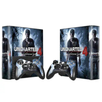 Uncharted 4 Hot Protective Vinyl Skin Sticker Decal Cover For Xbox 360 E Console Skins Wrap Sticker