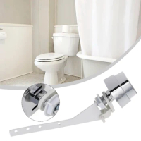 Universal Toilet Flush Lever Handle Push Button Toilet Tank Handle Replacement Toilet Seat Water Tank Valve Bathroom Parts