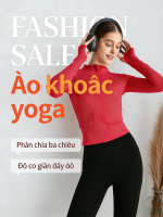 Áo khoác tay dài ôm sát tôn dáng thể thao ngoài trời nhanh khô áo tập Pilates nữ mùa thu đông đồ tập