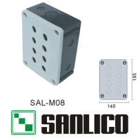 Waterproof Swicth Control Box Push Button Switch Station IP65 SAL XALB08 8 Holes Button Box