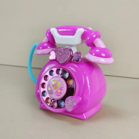 old children's phone Toys Princess Phone Emulation landline Early Education Puzzle Girl Baby Phone 2-3 Years Old