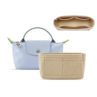 Classic Dumplings Bag Liner Bag Organizer For Longchamp Mini Bag Storage Bag The Liner Bag Felt Purse Insert Handbag Liner Bags