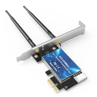 2.4G/5GHz 600Mbps WIFI PCI Express Network Card Wireless Bluetooth-Compatible PCI-E LAN Card 802.11 ac/b/g/n Adapter