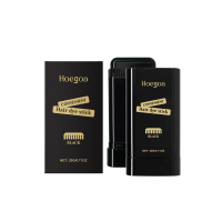 Hoegoa Black Hair Color Stick Temporary Hair Color Pen with Comb for Temporary Hair Color Coverage
