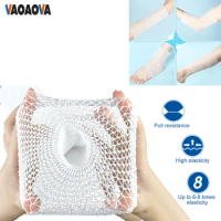 1Roll Fix Net Tubular Bandage for Large Arms, Knees, Legs, Breathable Elastic For Wound Dressing elbow, ankle and wrist injuries
