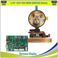 Real AMOLED Diaplay, 1.39" 454*454 HDMI-Compatible MIPI Round Circle Circular OLED LCD Module Screen Panel WB014ZNM-T00-6DP0